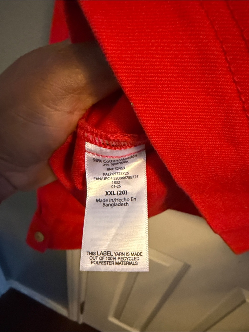 Free Assembly Red Cotton Jean Jacket - Picture 5 of 11